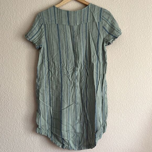 Cloth & Stone Anthropologie Linen Blend Tunic Shirt Dress S - Picture 4 of 5